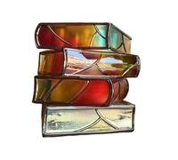 MagiDeal Pot de Fleurs décoratif en Forme de Livre, en résine, avec des Livres empilés, idéal pour la Maison, Les lecteurs, et Le Bureau, 4 Couches