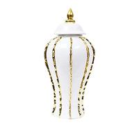 MagiDeal Pot de Gingembre en Porcelaine Vase à Fleurs en céramique 12 Pouces Décoration Arrangement de Fleurs Bocal décoratif Pot de Rangement pour Bureau