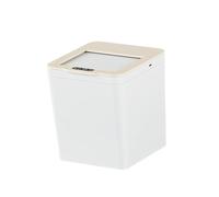 MagiDeal Poubelle à induction intelligente sans, facile à nettoyer, pratique et automatique, idéale pour un bureau, une chambre ou une cuisine, Blanc, 6 L