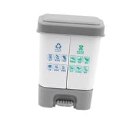 MagiDeal Poubelle miniature réaliste et compacte à l'échelle 1/12, idéale pour décorer une maison de poupée ou jouer à faire semblant, Gris