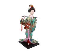 MagiDeal Poupée Japonaise en Kimono de 30 cm (11,81 Pouces), Geisha, poupée Orientale, Figurine de Geisha Kabuki Ancienne Asiatique, Statue de Fille pour, Style A