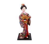 MagiDeal Poupée Japonaise en Kimono de 30 cm (11,81 Pouces), Geisha, poupée Orientale, Figurine de Geisha Kabuki Ancienne Asiatique, Statue de Fille pour, Style D