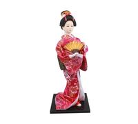 MagiDeal Poupée Japonaise en Kimono de 30 cm (11,81 Pouces), Geisha, poupée Orientale, Figurine de Geisha Kabuki Ancienne Asiatique, Statue de Fille pour, Style E
