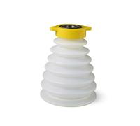 MagiDeal Poussière Perceuse Protège Foret Collecteur Poussière Silicone Flexible Cône Soufflet avec Collerette Fixe et Anneau Solide Adapté à Maintenance, 150mm, Version Économique, Faible Rebond