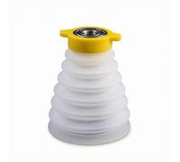 MagiDeal Poussière Perceuse Protège Foret Collecteur Poussière Silicone Flexible Cône Soufflet avec Collerette Fixe et Anneau Solide Adapté à Maintenance, 160mm, Version Améliorée