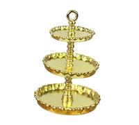 MagiDeal Présentoir à gâteaux pour maison de poupée, 3 étages, échelle 1:12, en métal, 2,6 cm x 3,8 cm, pour cupcakes et autres Décoration idéale