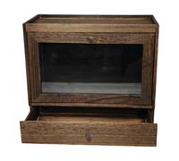 MagiDeal Présentoir à parfums en bois grande capacité, vitrine cosmétique, organisateur de maquillage pour salle de bain, coiffeuse ou comptoir, Brun