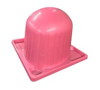 MagiDeal Présentoir à perruques, support robuste en forme de dôme avec fente de drainage pour perruques mouillées, idéal pour la maison, les centres, Rose