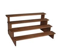MagiDeal Présentoir de comptoir en Bois, Support de Service à 4 Niveaux, Support de Cupcake Polyvalent, escalier pour Bouteilles de Figurines, bocaux Robuste, 40x24x19cm