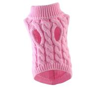 MagiDeal Pull tricoté pour chien, vêtements d'hiver pour chiot, Costume doux pour chien, pull d'hiver pour animaux de compagnie, pour fêtes dans le parc, Rose L