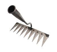 MagiDeal Râteau Désherbeur, Outil de Désherbage, Rateau de Désherbage Berthaus, Rateau de Jardin Robuste en Acier au Manganèse, Râteau à Main pour Planter, Cultiver La Pelouse, sans Manche, 9 Dents