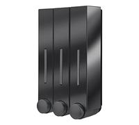 MagiDeal Rechargeable Shampooing Distributeur en Plastique de Douche À Liquide Bouteille 420ml Contenu pour Chaque Chambre, Triple Noir