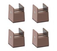 MagiDeal Rehausseur Meubles Réglable Riser Élévateur Support avec Pince Antidérapante en Pa6 Fibre et Feutre pour Augmenter la Hauteur 10 Cm Accueille Pieds 30, Hauteur 50 Mm, Marron