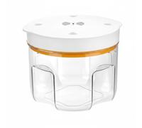 MagiDeal Résine Extracteur de Bulles Chambre à Vide Récipient Polycarbonate Système Dégazage Transparent Antibulles Suppression Rapide Utilisation Fabrication Pièces Manuelles, Array, Orange