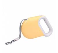 MagiDeal Retractable Laisse pour Animaux avec Extension Réglable 5 Mètres Sortie U Parfaite Poignée Inclinée Ergonomique Bouton de Contrôle Rapide Adaptée pour, Yellow, 5M