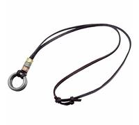MagiDeal Rétro Pendre Lunettes Titulaire Collet Pendentif Cuir PU Double Cercle Corde