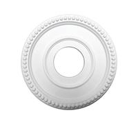 MagiDeal Rosace de plafond en polyuréthane, plaque de remplacement décorative ronde blanche vintage rétro pour plafonnier et rosace.