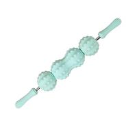 MagiDeal Rouleau de massage pour le corps et les muscles, pour la maison et le bureau, pratique compact, pour hommes femmes, multifonctionnel pour les pieds, Simple 2 Ball Green