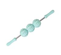 MagiDeal Rouleau de massage pour le corps et les muscles, pour la maison et le bureau, pratique compact, pour hommes femmes, multifonctionnel pour les pieds, Trois Balles Vertes