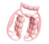 MagiDeal Rouleau Musculaire à Main pour Les Jambes Rouleau à Rouleau de Cellulite Rouleau de Jambe 24 Roues Outil de Massage pour Le coude Pilates, Rose