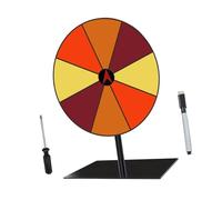 MagiDeal Roulette rotative effaçable à Monter soi-même, Portable, avec Support, Fournitures de fête en Acrylique, pour tombola de Bureau, Base Carrée à 8 Grilles