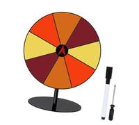 MagiDeal Roulette rotative effaçable à Monter soi-même, Portable, avec Support, Fournitures de fête en Acrylique, pour tombola de Bureau, Base Ronde à 8 Grilles