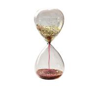 MagiDeal Sablier en Verre de Sable à Paillettes, Horloge de Sable à Paillettes, 7,87 Pouces x 3,15 Pouces, nouveauté, Verres d'heure pour Le Bureau, Cadeau, Rouge