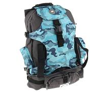 MagiDeal Sac à Dos Chaussures Patinage e Transport Rollers 'Entrainement et Porte-Rollers, Blue Camo, 53x36x19cm