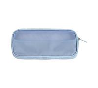 MagiDeal Sac à maquillage, boîtier de transport cosmétique de, maillot de rangement de sacs de toilette léger en maille pour pique-nique de randonnée en, Bleu