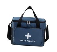 MagiDeal Sac de Rangement de Premiers Secours Vide, Pochette Utilitaire multifonctionnelle et Robuste, Sac d'intervention d'urgence Multi-Poches pour, Bleu