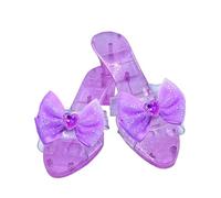MagiDeal Sandales Princesse Enfant Filles, Chaussures de Princesse, Sandales en Gelée, Paillette Deux Noeuds, Brillantes, Décoratives, Jeu de Rôle, Cadeau, été, Fête des Enfants, Jaune