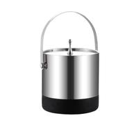 MagiDeal Seau à glace en métal avec clip et entretoise pour barbecue, banquet, fête à domicile, Poignée En Acier