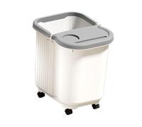 MagiDeal Seau de bain de pieds pratique et portable, pour pédicure, lavage des pieds avec points de massage, Gris Blanc, L with Wheels