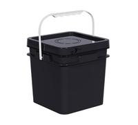 MagiDeal Seau de Conservation Alimentaire carré avec poignée et Couvercle, récipient Robuste pour Peinture Industrielle, Eau, Cuisine, Maison, 16l