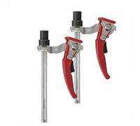 MagiDeal Serre-joint de Menuiserie Serre-joint F à Cliquet Pince de Rail à Guide Pince de Acier -chrome avec Poignée Ergonomique et Blocage Facile Adapté au Bricolage Atelier Coupe Ponçage, 19MM