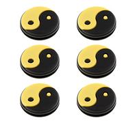 MagiDeal Set de 6pcs Amortisseurs de Vibrations de de Tennis Motif - Jaune
