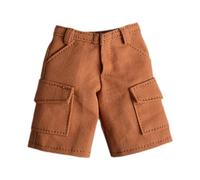 MagiDeal Short cargo pour figurine articulée, masculin musclé, idéal pour habiller et porter une poupée à l'échelle 1:9 ou 1:12, Brun
