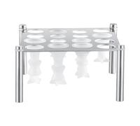 MagiDeal Silicone échecs Moule, Support de Pièce d'échecs en Métal pour Moule d'échecs International, Cadeau Portable avec 6 Modèles en Silicone, Accessoires de Modèle en Silicone à Faire Soi-Même