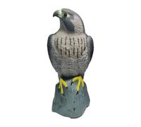 MagiDeal Statue d'aigle leurre, Protecteur de Jardin œil réaliste dissuasif pour Oiseaux Faucon Sculpture épouvantail pour pelouse Culture hôtel extérieur, Yeux Noirs