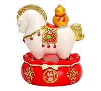 MagiDeal Statue de cheval ornementale en résine, figurine décorative, sculpture animale chinoise pour table, bureau ou meuble de rangement, Gourde