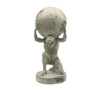 MagiDeal Statue de Dieu grec portant le monde, décoration de table antique, statue de Sisyphe, décoration de bureau, sculpture en or, statue de