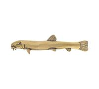 MagiDeal Statue de loche en laiton, figurine de loche élégante, pièce maîtresse de table, design rétro, sculpture animale pour étagère d'hôtel, meuble TV,