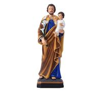 MagiDeal Statue de Saint Joseph et l'Enfant Jésus de 30 cm de haut, sculpture en résine, décoration de table, cadeau