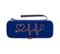 MagiDeal Stéthoscope Case Organisateur Afficulture légère Portable Affiche Portable avec Poche Box de Rangement Professionnel Stéthoscope, Bleu