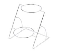MagiDeal Support à épices pour buffet, support à sauces, accessoire de cuisine pratique et haut de gamme, organisateur en métal stable pour comptoir de, Argent 2 Couches