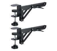 MagiDeal Support De Bureau étendu, Plateau De Clavier sous Bureau Support Pliant Réglable Pinces en C Supports D'étagère Pliants Rallonge pour Taper Et Utiliser Une Souris, pour 1-5 Cm D'épaisseur