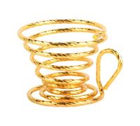 MagiDeal Support de filtre à thé, accessoires de thé, conception à ressort pratique, acier inoxydable, support de filtre organisé et, or