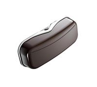 MagiDeal Support de Lunettes de Soleil pour Pare-Soleil de Voiture, Organisateur de Lunettes, conteneur à Clip, boîte de Rangement Portable à Coque Rigide pour, Brun