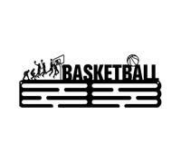 MagiDeal Support de médailles de Basket-Ball, Support de présentation en métal Facile à Installer pour Bureau, Maison, Salle de Sport, Affichage des