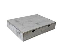 MagiDeal Support de rangement vintage pour dosettes de café, organiseur de comptoir en bois à 2 tiroirs pour la maison, le café, le bar et la cuisine, Rétro